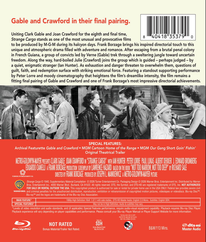Strange Cargo [Blu-ray] - Back Panel - 
