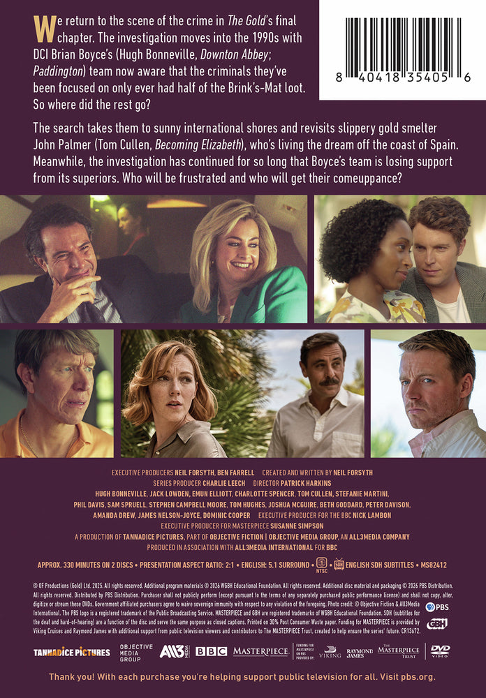 Masterpiece: The Gold, Season 2 - Back Panel - 