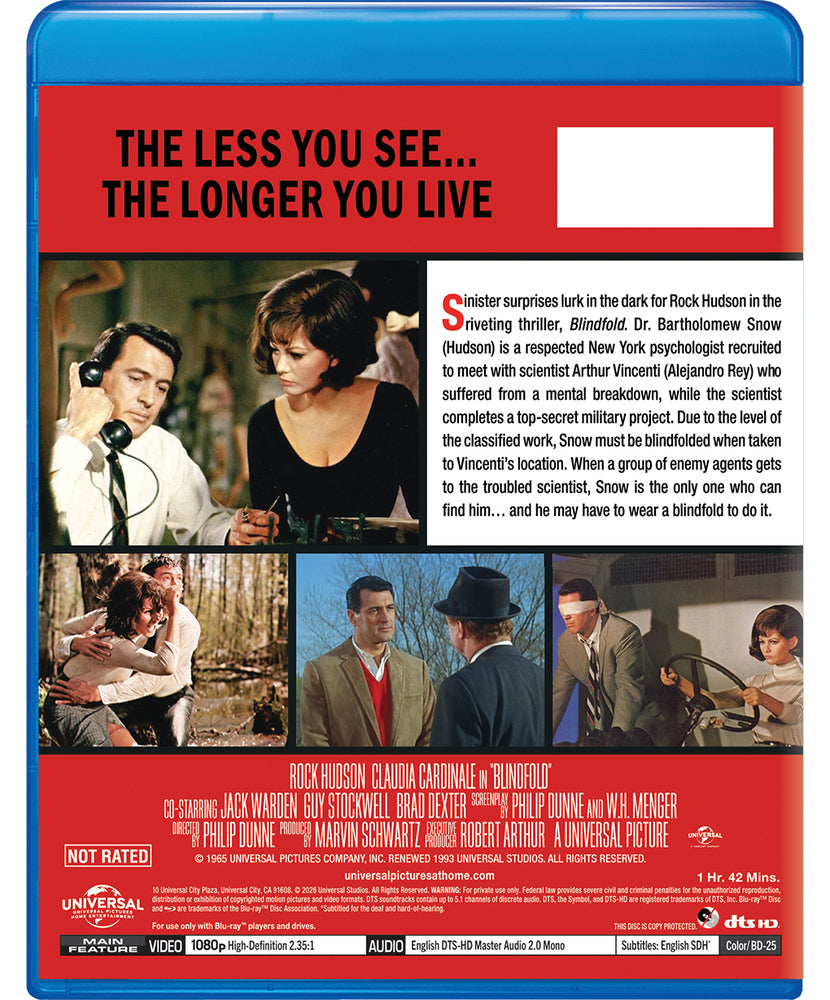 Blindfold [Blu-ray] - Back Panel - 