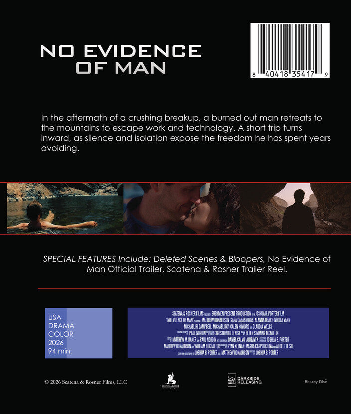 No Evidence of Man [Blu-ray] - Back Panel - 