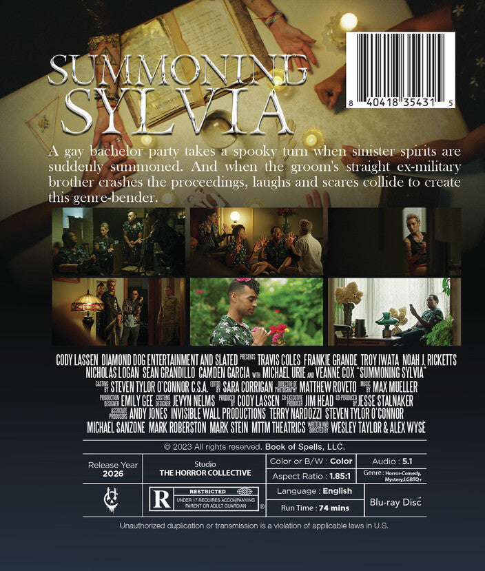 Summoning Sylvia [Blu-ray] - Back Panel - 