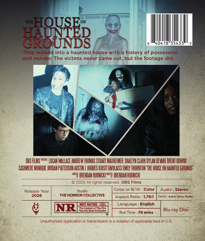 The House on Haunted Grounds [Blu-ray] - Back Panel - 