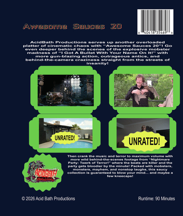 Awesome Sauces 20 [Blu-ray] - Back Panel - 