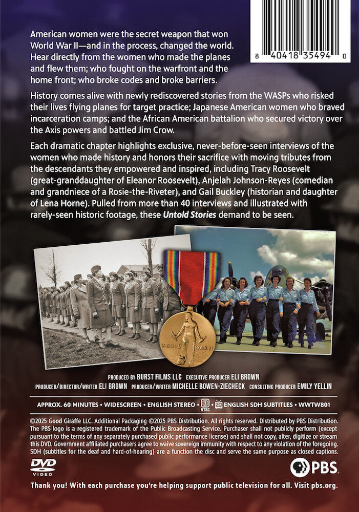 Women of World War II: The Untold Stories - Back Panel - 