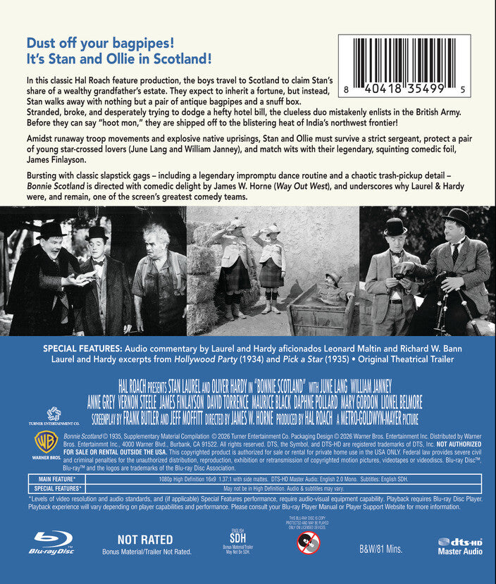 Bonnie Scotland [Blu-ray] - Back Panel - 
