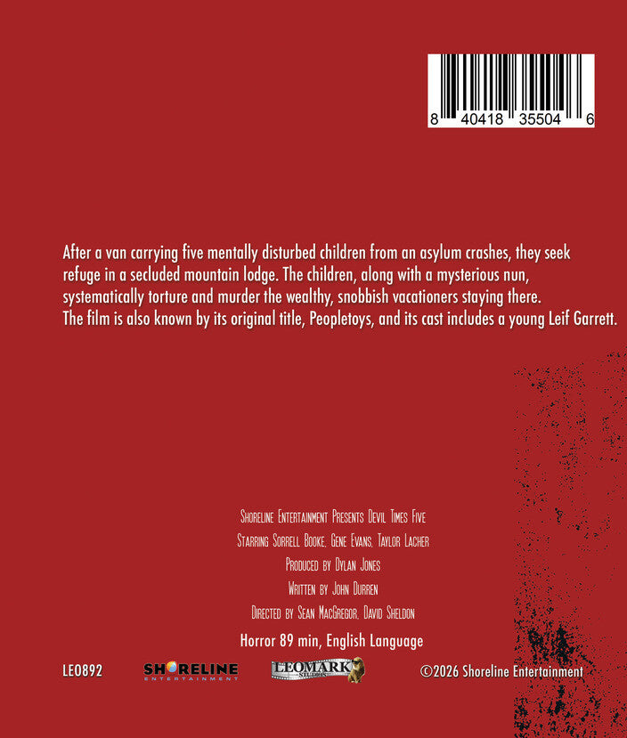 Devil Times Five [Blu-ray] - Back Panel - 