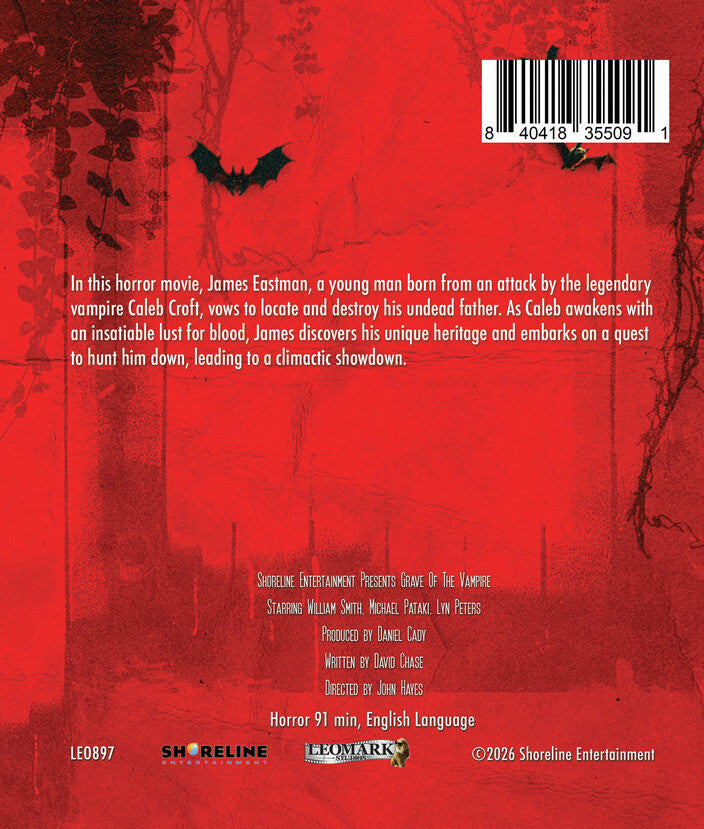 Grave of the Vampire [Blu-ray] - Back Panel - 