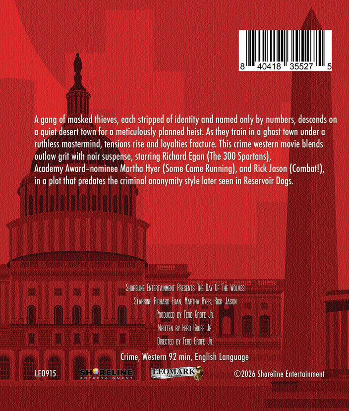 The Day of the Wolves [Blu-ray] - Back Panel - 