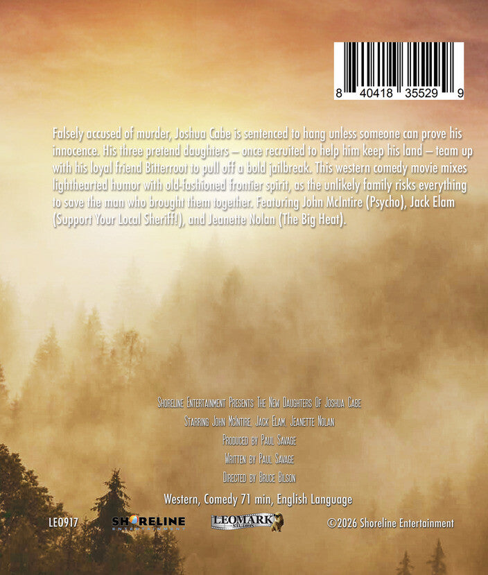 The New Daughters of Joshua Cabe [Blu-ray] - Back Panel - 