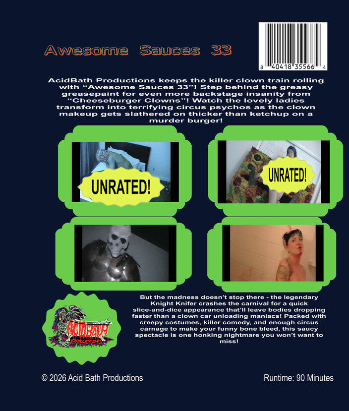 Awesome Sauces 33 [Blu-ray] - Back Panel - 
