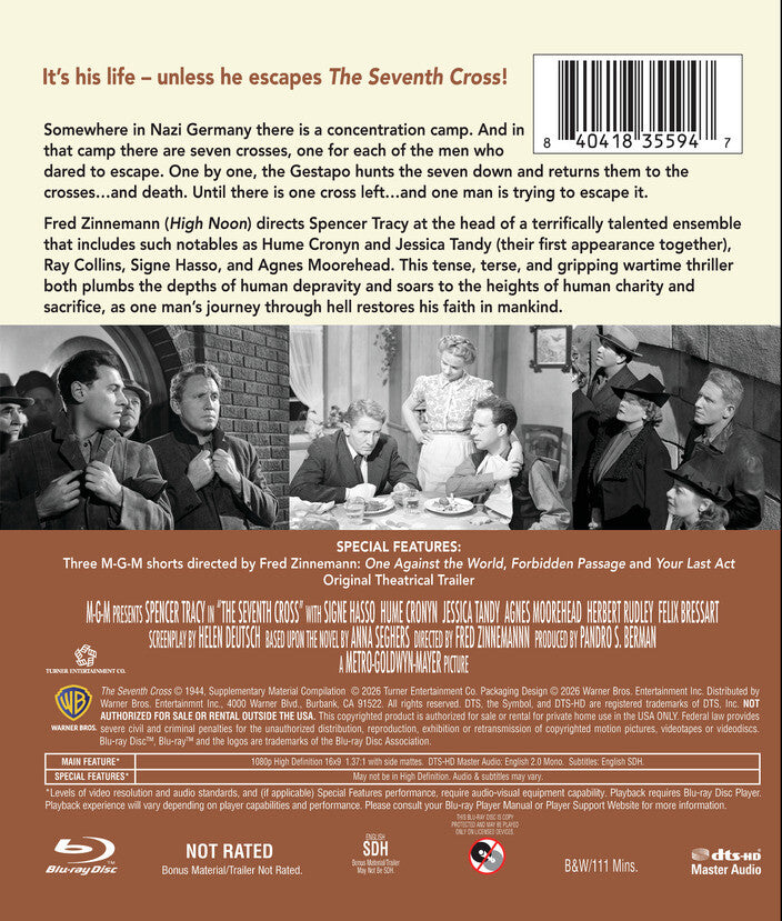 The Seventh Cross [Blu-ray] - Back Panel - 
