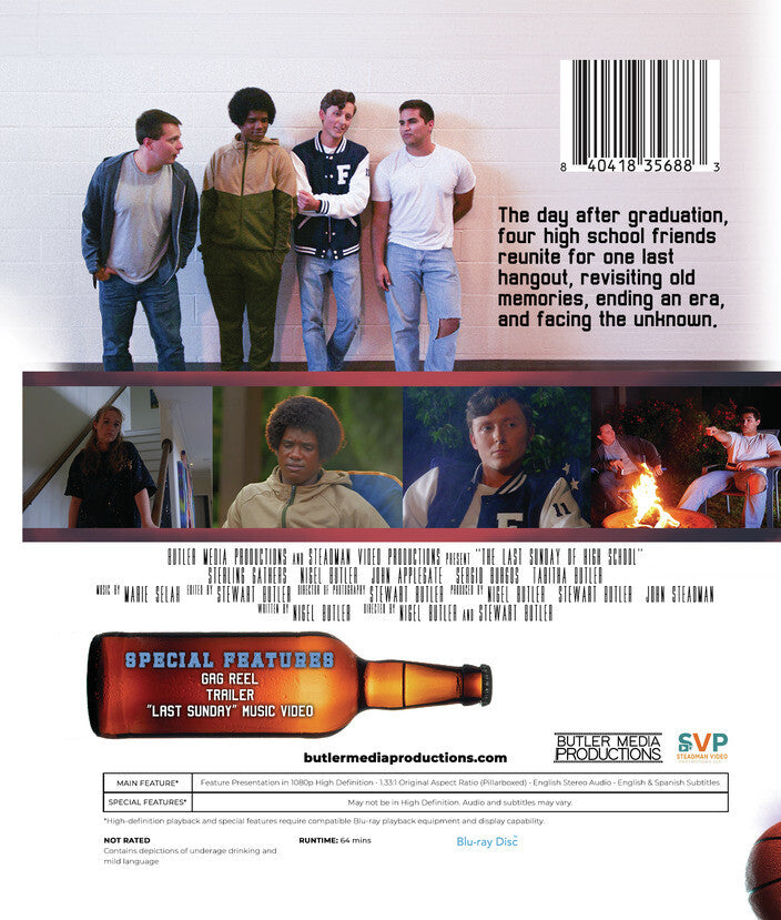 The Last Sunday of High School [Blu-ray] - Back Panel - 