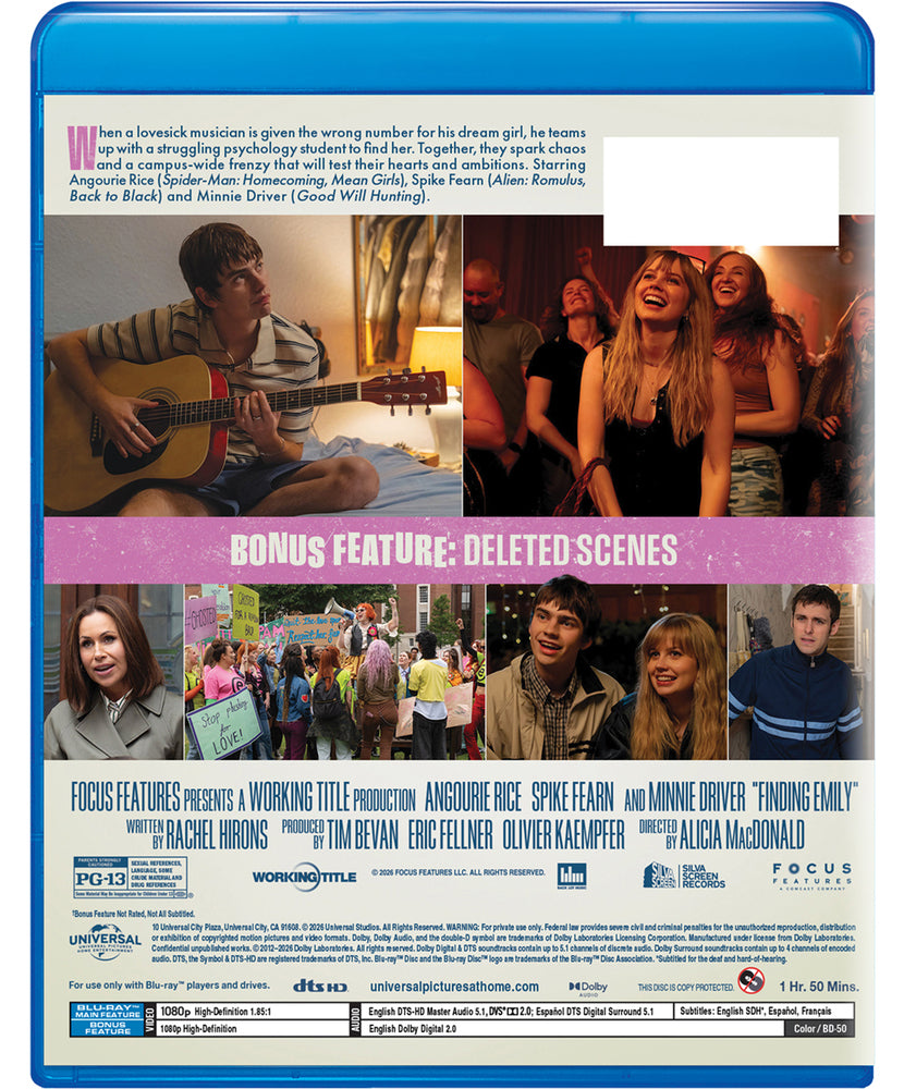 Finding Emily [Blu-ray] - Back Panel - 