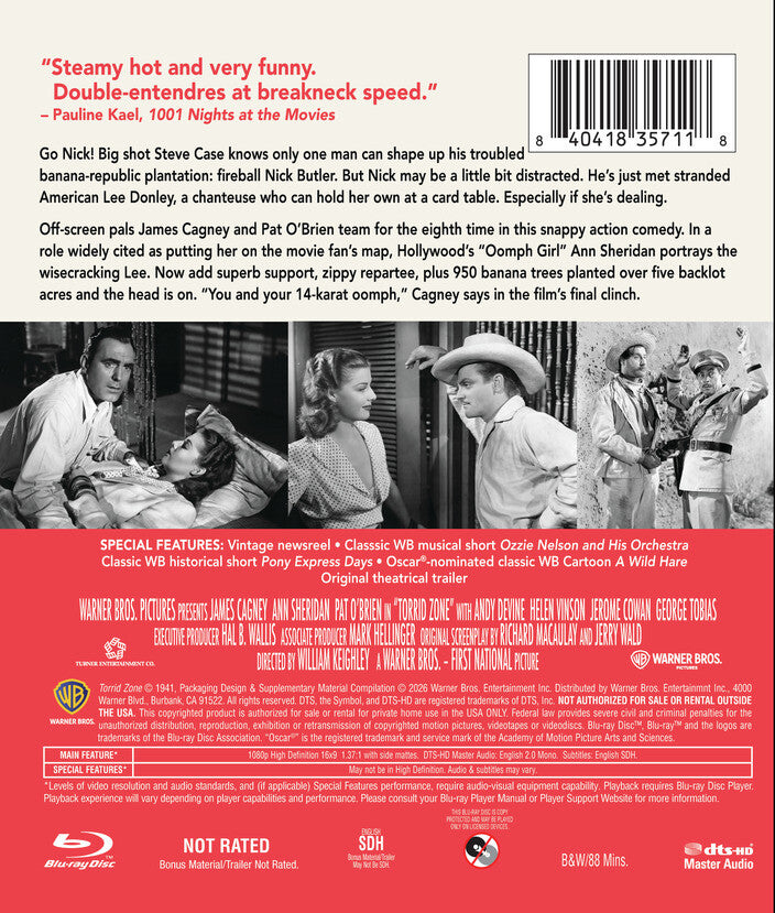 Torrid Zone [Blu-ray] - Back Panel - 