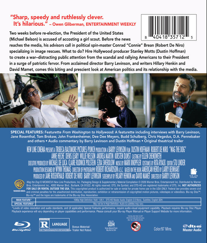 Wag the Dog [Blu-ray] - Back Panel - 