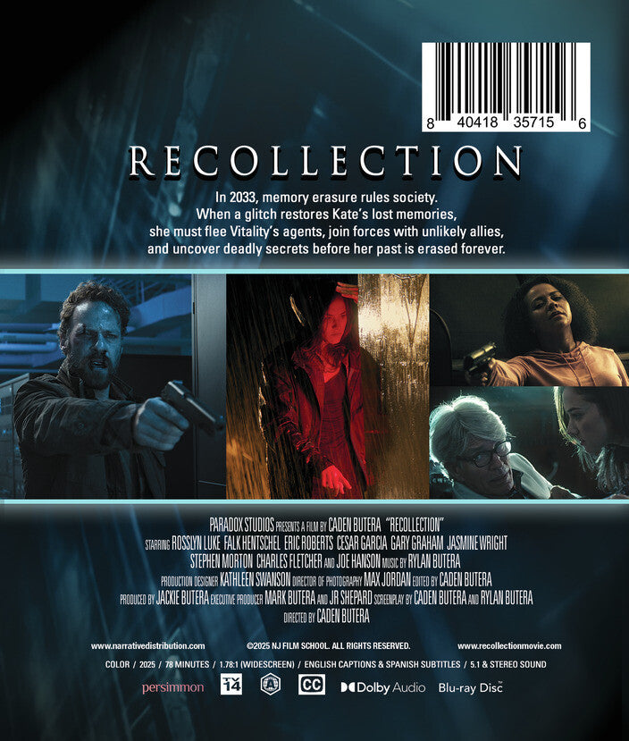 Recollection [Blu-ray] - Back Panel - 