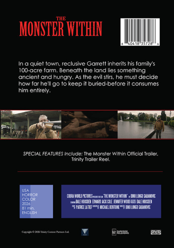 The Monster Within - Back Panel - 