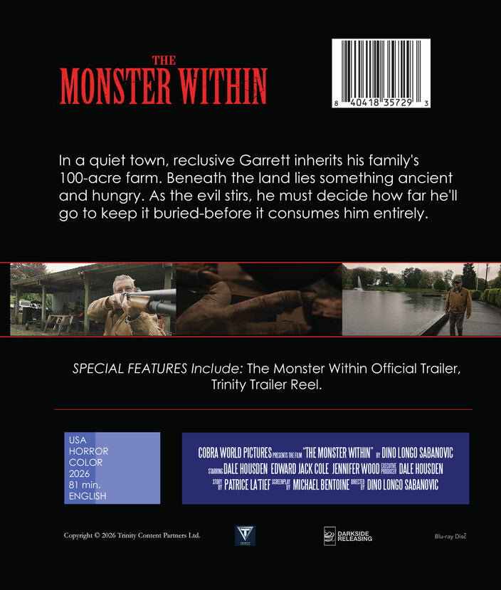 The Monster Within [Blu-ray] - Back Panel - 