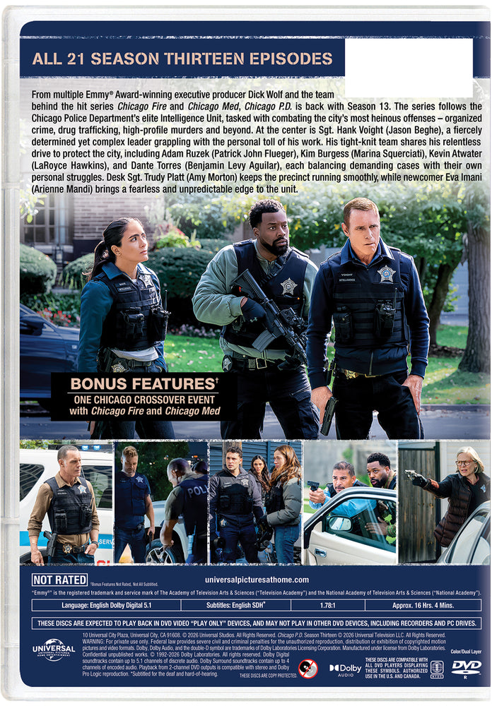 Chicago PD: Season Thirteen - Back Panel - 