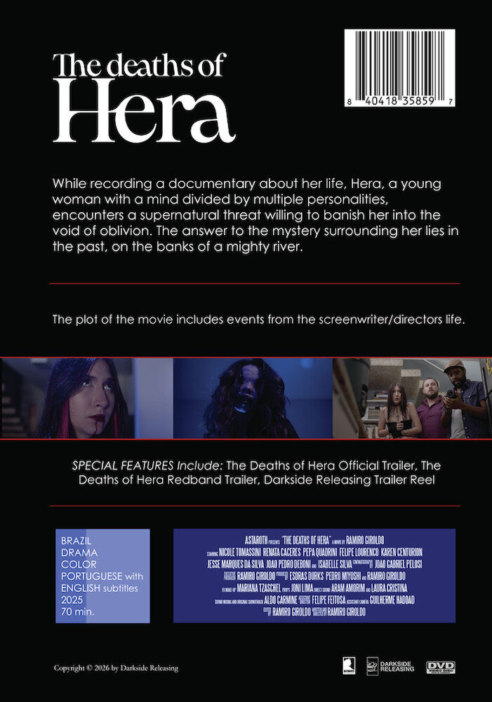 The Deaths of Hera - Back Panel - 