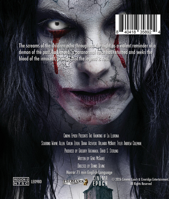 Haunting of La Llorona [Blu-ray] - Back Panel - 