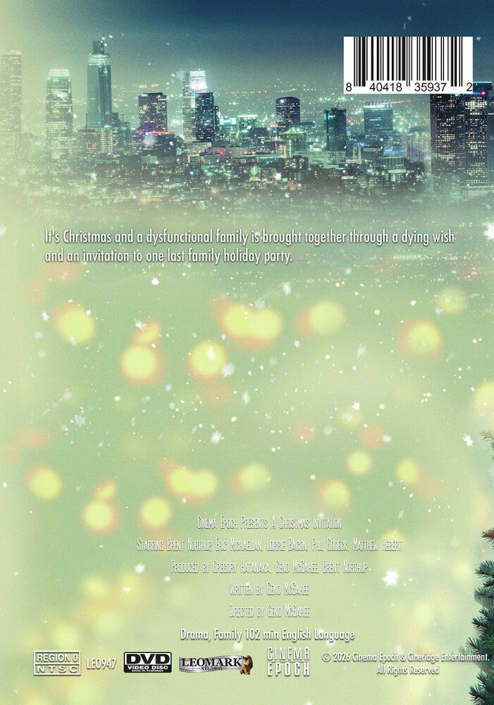 A Christmas Invitation - Back Panel - 