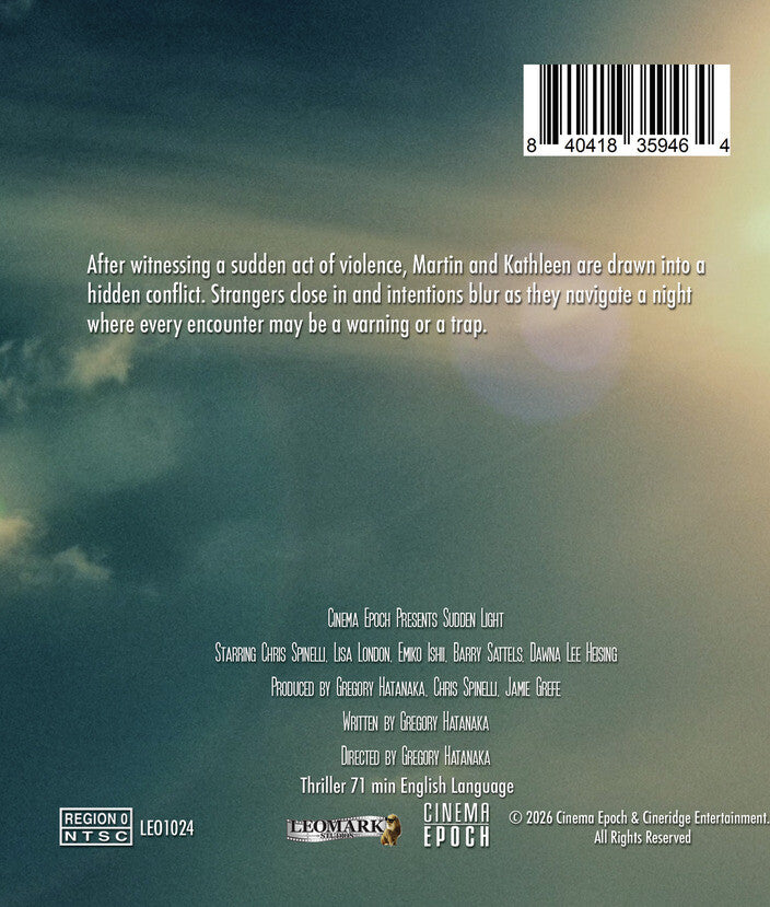 Sudden Light [Blu-ray] - Back Panel - 