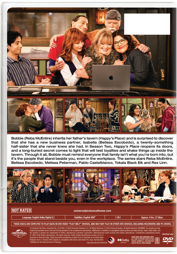 Happy's Place: Season Two - Back Panel - 
