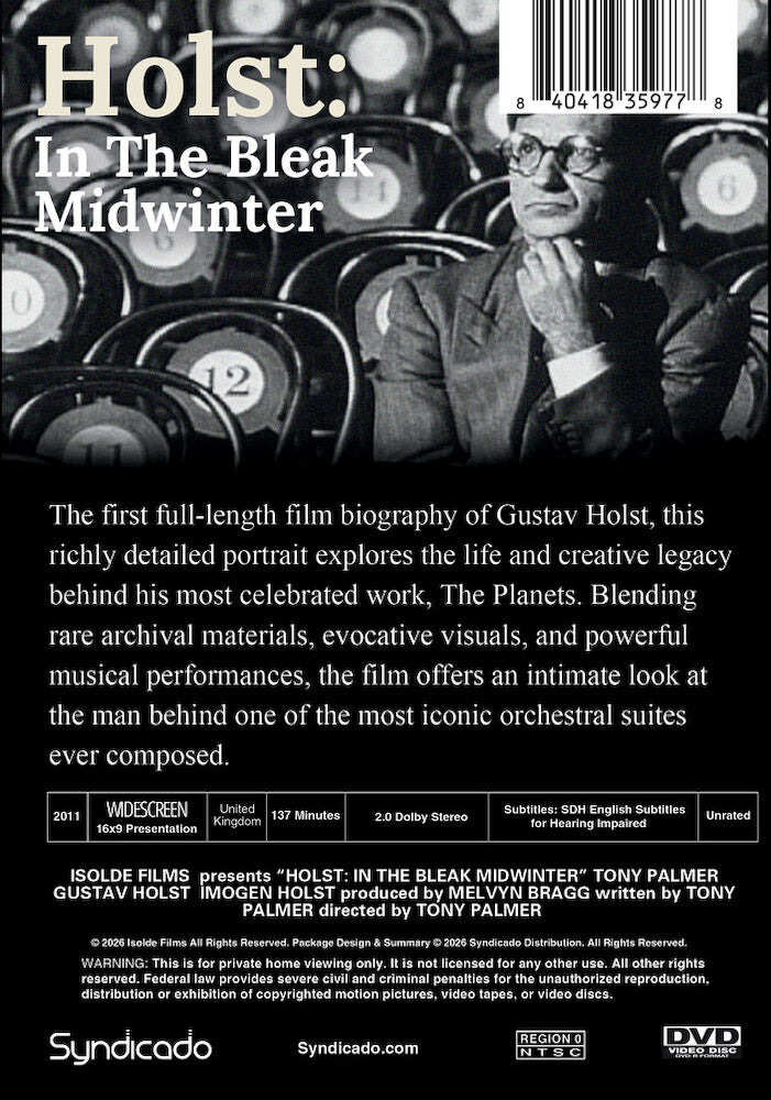 Holst: In The Bleak Midwinter - Back Panel - 