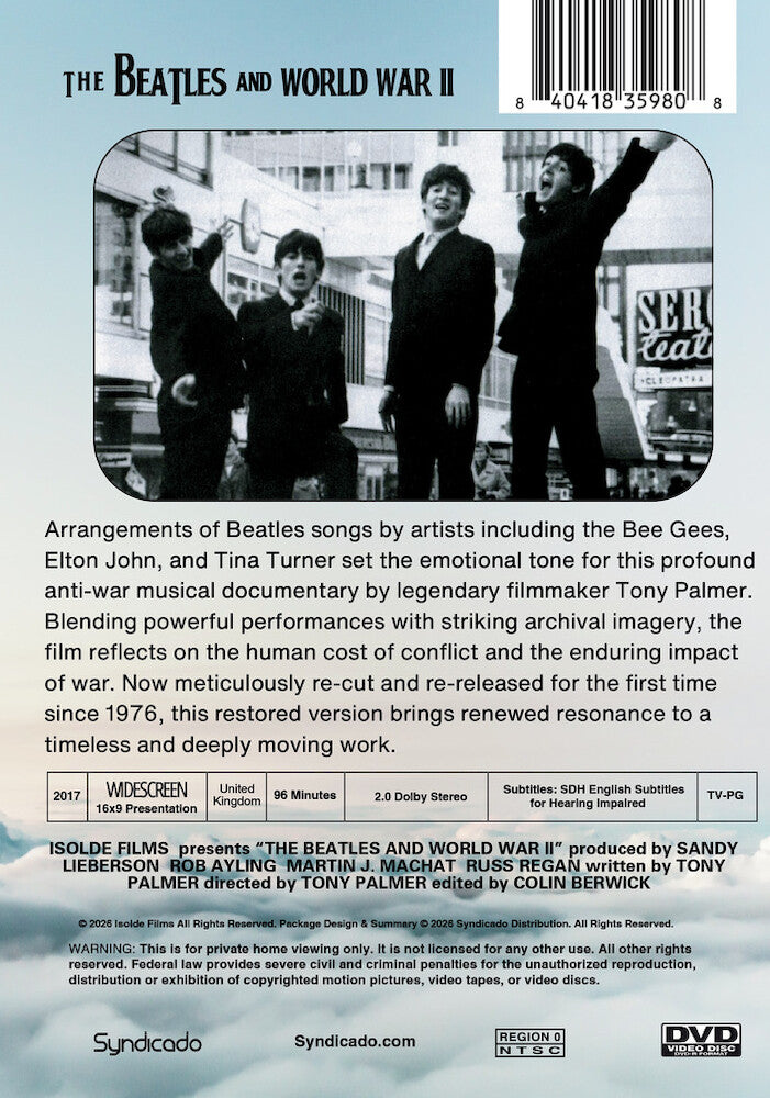 The Beatles And World War II (INSTITUTION COPY with limited public performance rights) - Back Panel - 