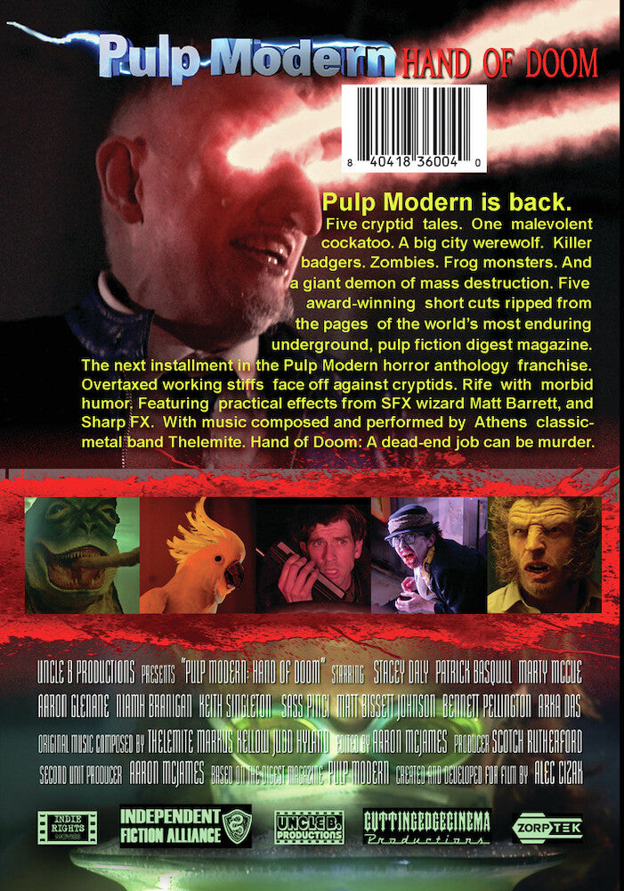 Pulp Modern: Hand of Doom - Back Panel - 