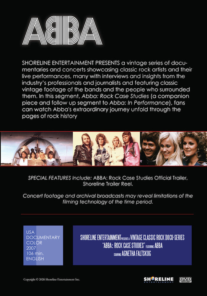 Abba: Rock Case Studies - Back Panel - 