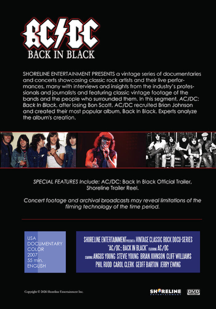 AC/DC: Back In Black - Back Panel - 