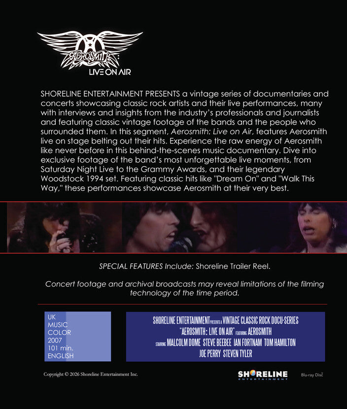 Aerosmith: Live on Air [Blu-ray] - Back Panel - 