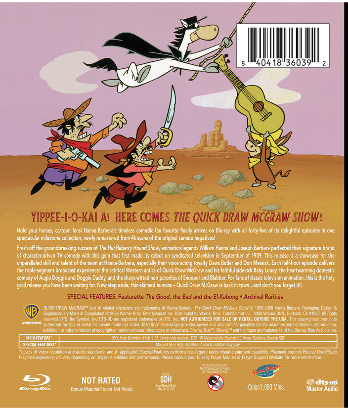 The Quick Draw McGraw Show [Blu-ray] - Back Panel - 