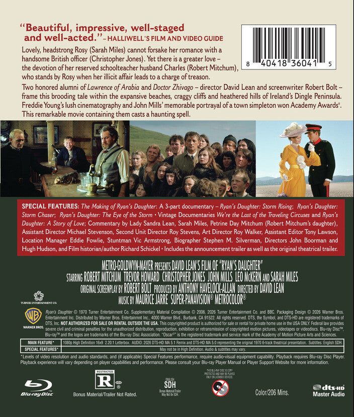 Ryan's Daughter [Blu-ray] - Back Panel - 