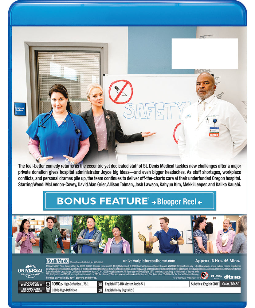 St. Denis Medical: Season Two [Blu-ray] - Back Panel - 