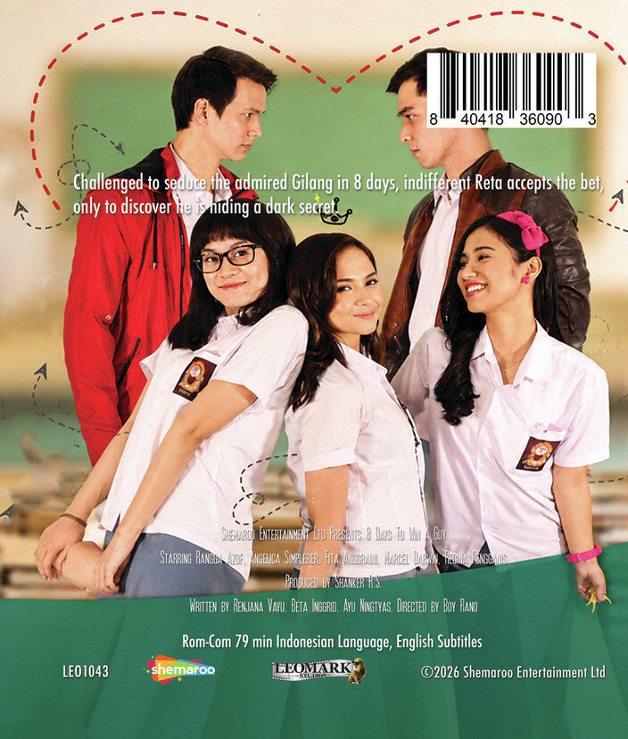 8 Days to Win a Guy [Blu-ray] - Back Panel - 