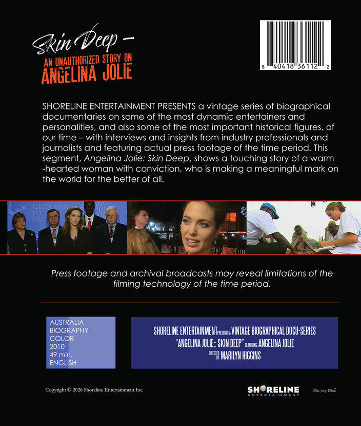 Angelina Jolie: Skin Deep [Blu-ray] - Back Panel - 