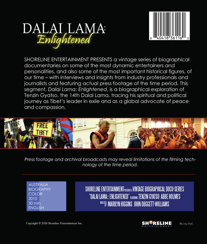 Dalai Lama: Enlightened [Blu-ray] - Back Panel - 