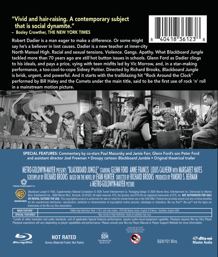 Blackboard Jungle [Blu-ray] - Back Panel - 