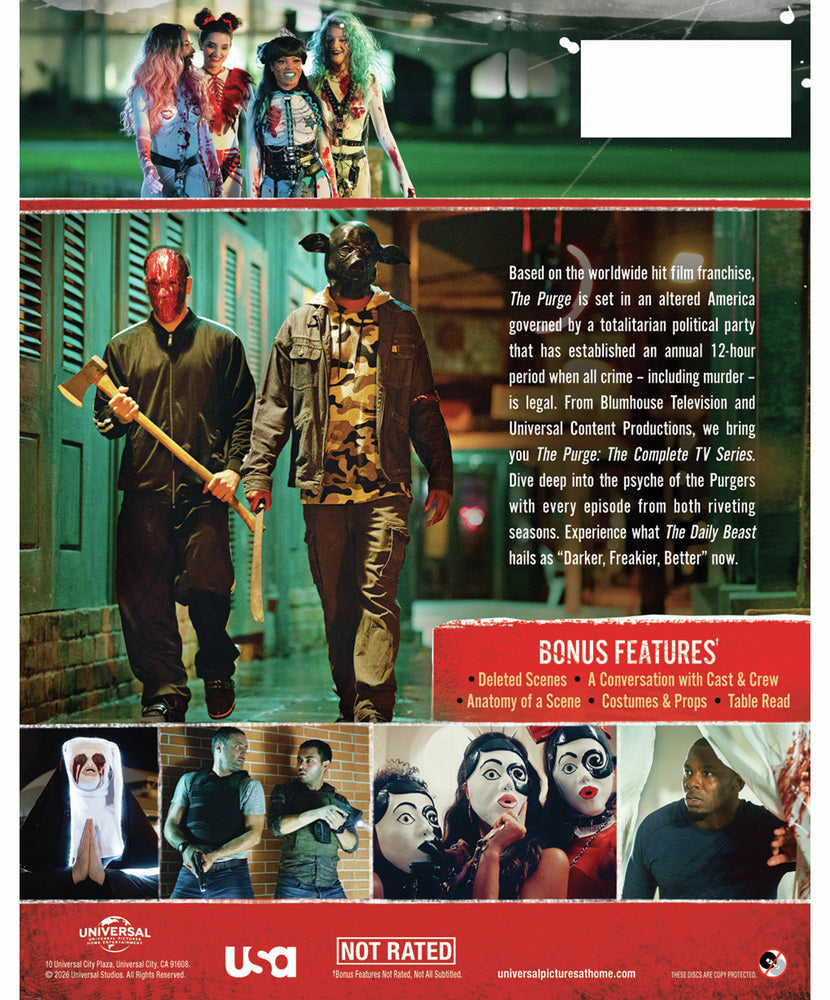 The Purge: The Complete TV Series [Blu-ray] - Back Panel - 