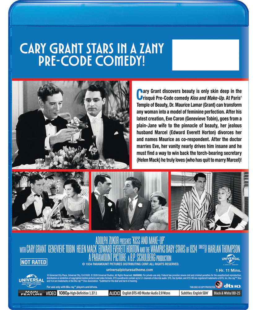Kiss and Make-up [Blu-ray] - Back Panel - 