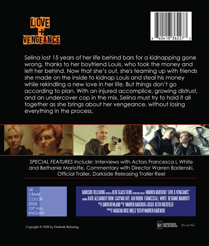 Love & Vengeance [Blu-ray] - Back Panel - 