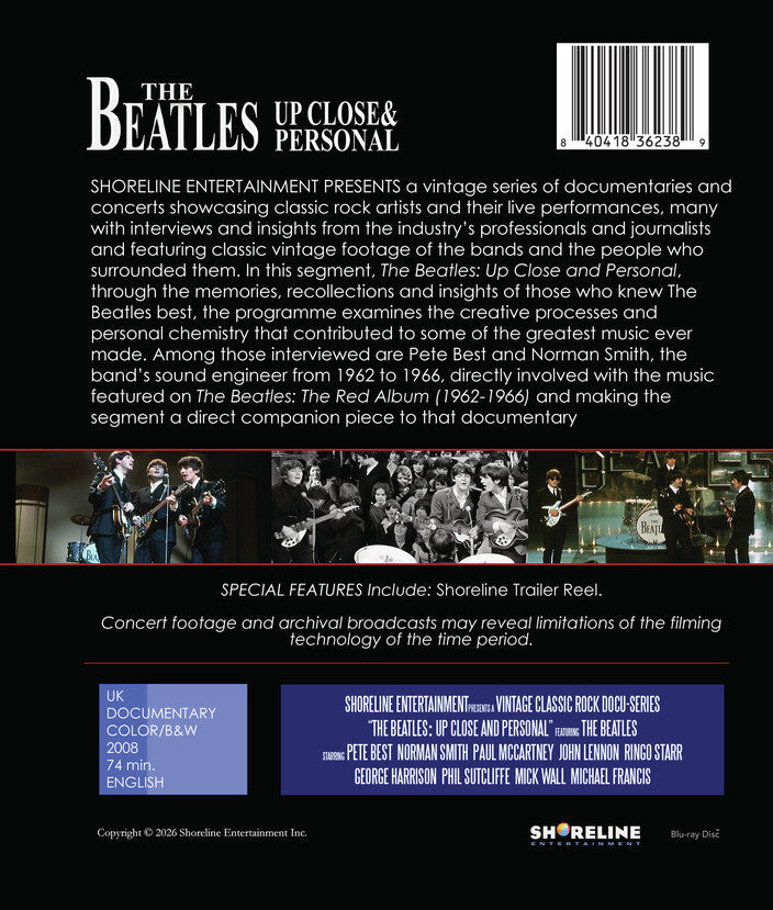 The Beatles: Up Close and Personal [Blu-ray] - Back Panel - 
