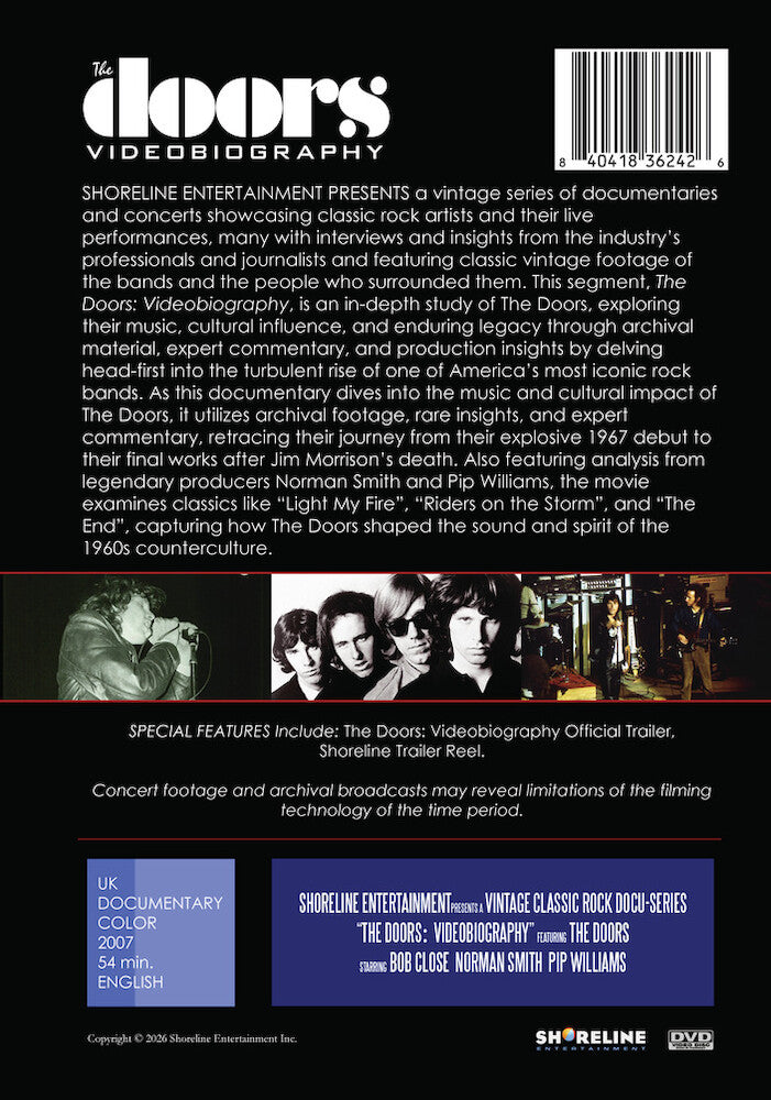 The Doors: Videobiography - Back Panel - 