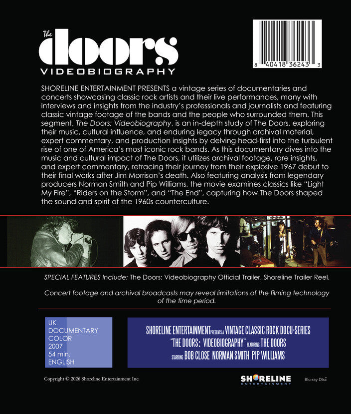 The Doors: Videobiography [Blu-ray] - Back Panel - 