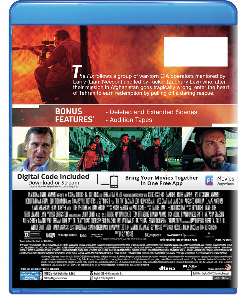 The Fix [Blu-ray + Digital Code] - Back Panel - 