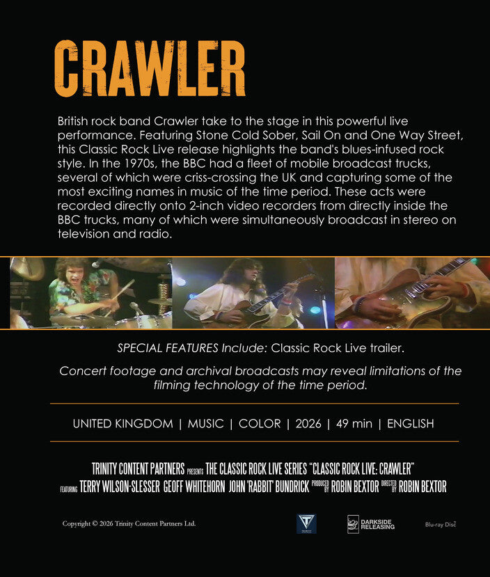 Classic Rock Live: Crawler [Blu-ray] - Back Panel - 