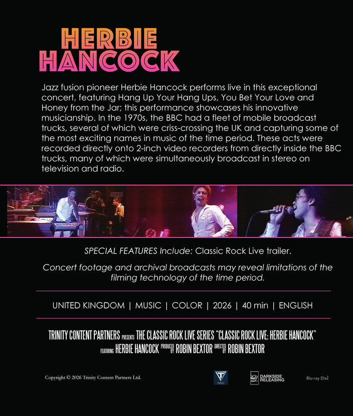 Classic Rock Live: Herbie Hancock [Blu-ray] - Back Panel - 